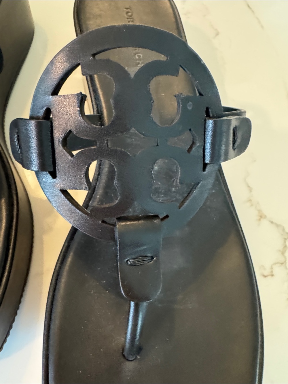 Tory Burch Miller Wedge 8M Black EC! - Picture 2 of 6